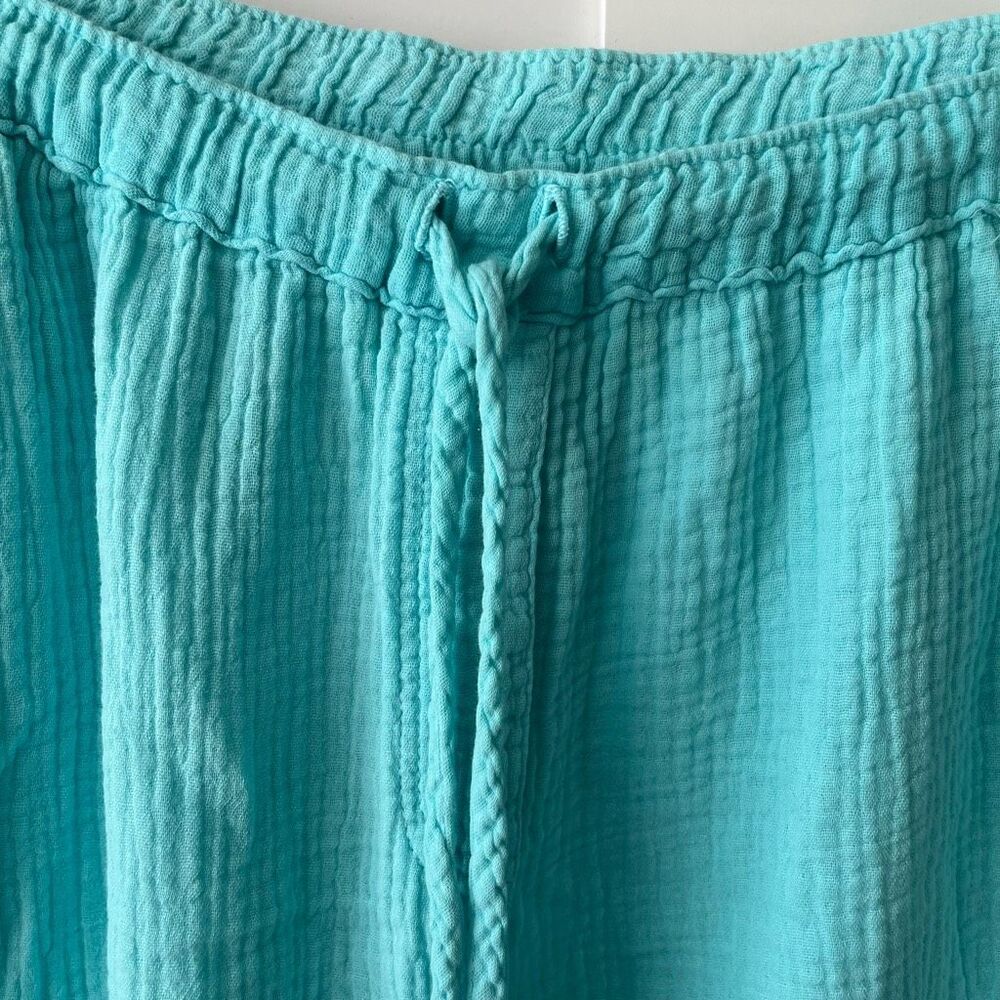 NWT HONORINE harper pant cotton gauze pool blue size medium - Picture 6 of 13